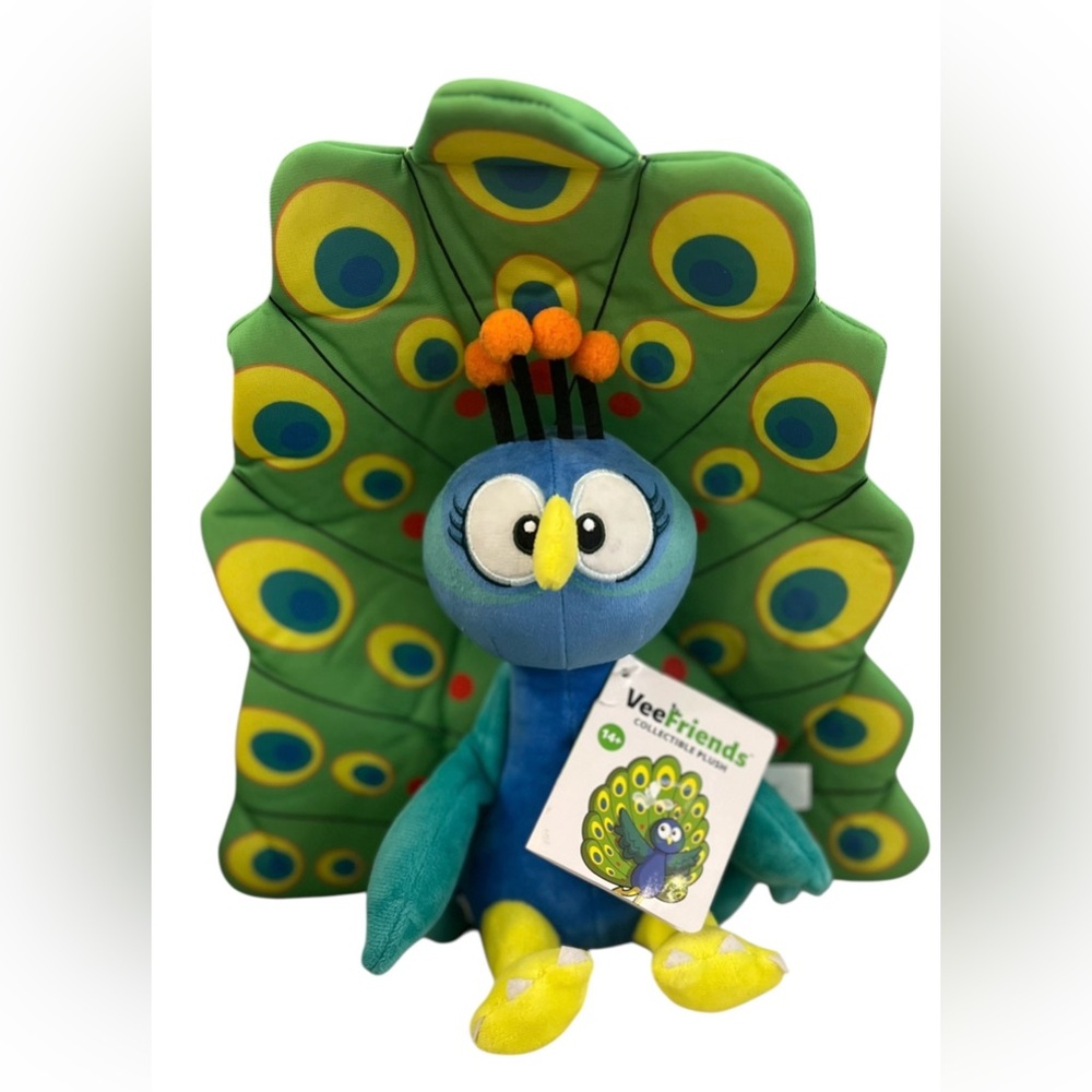 VeeFriends Practical Peacock Plush Toy Collectible Gary Vee Stuffed Animal NWT
